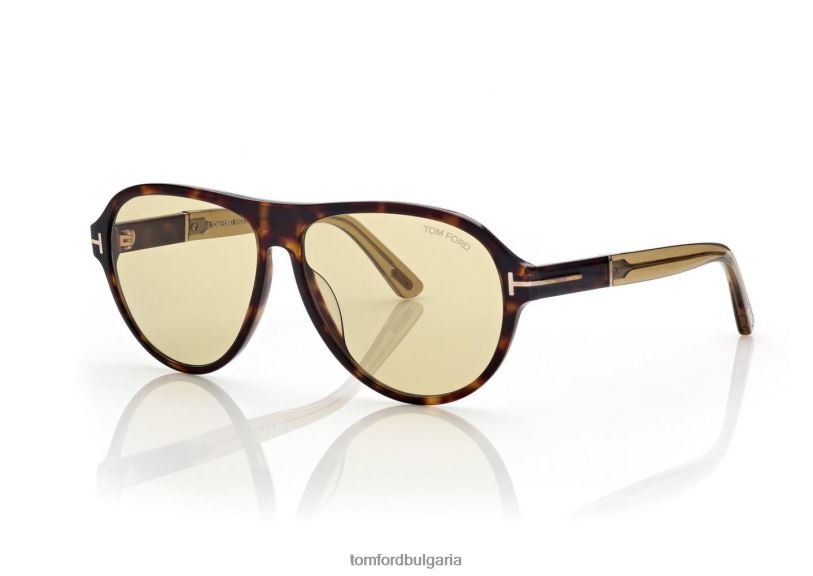 мъже очила слънчеви очила quincy тъмна Хавана TOM FORD B880D1809