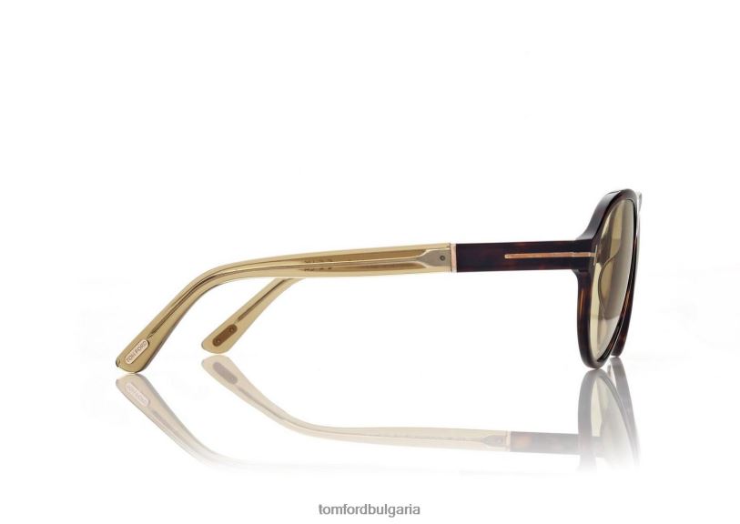 мъже очила слънчеви очила quincy тъмна Хавана TOM FORD B880D1809