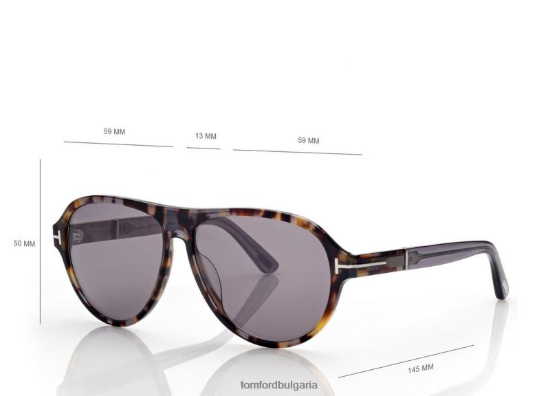 мъже очила слънчеви очила quincy градиент Хавана TOM FORD B880D1811