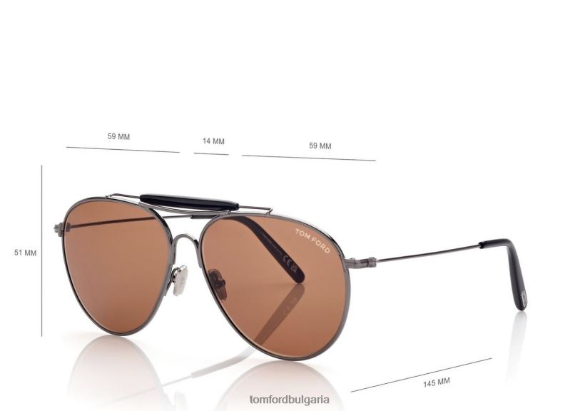 мъже очила слънчеви очила raphael кафяво TOM FORD B880D1917