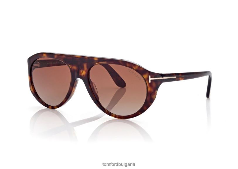 мъже очила слънчеви очила rex тъмна Хавана TOM FORD B880D1835