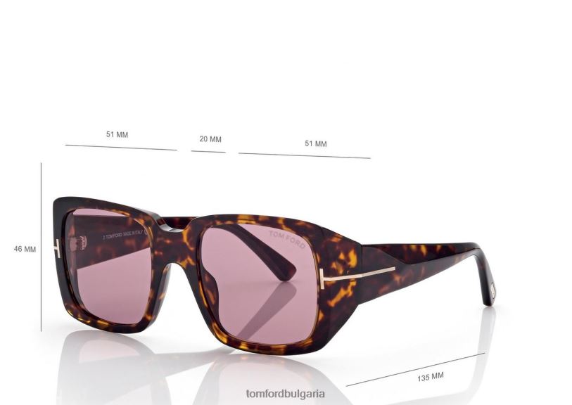 мъже очила слънчеви очила ryder-02 руса хавана TOM FORD B880D1914