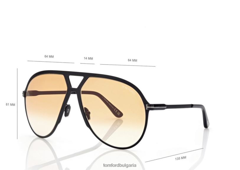 мъже очила слънчеви очила xavier черен TOM FORD B880D1814